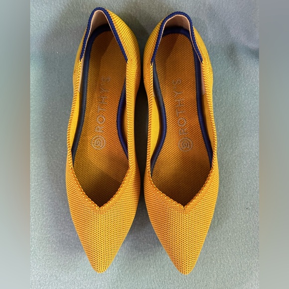 Rothy’s The Point Flats in RETIRED Color: Marigold Yellow - Size 7 - Picture 5 of 10